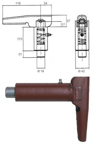 Stützbeinverschluss